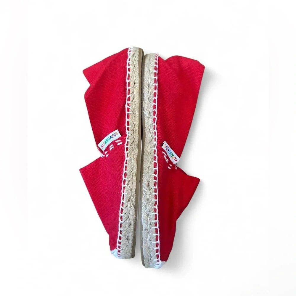 Apparatus Red Canvas Espadrilles size 38 NEW WITHOUT BOX
